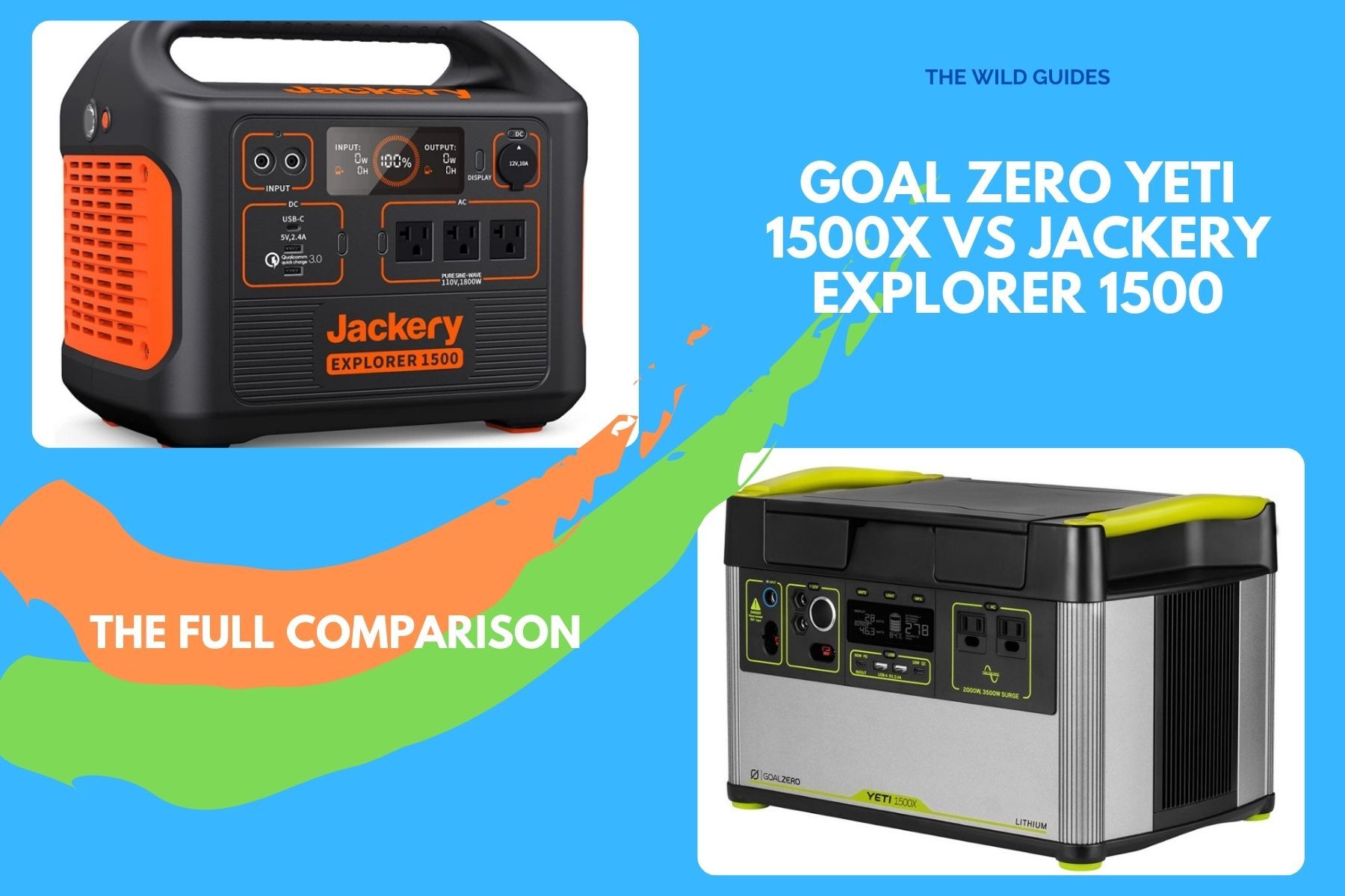 Compare Goal Zero Yeti 1400 and Jackery Explorer 1000 Portable Power Generators 521