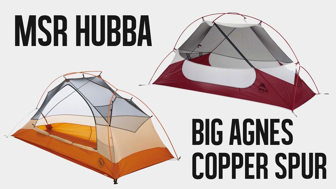 Bikepacking Tent Comparison Big Agnes Copper Spur HV UL2 vs MSR Hubba Hubba NX 2490