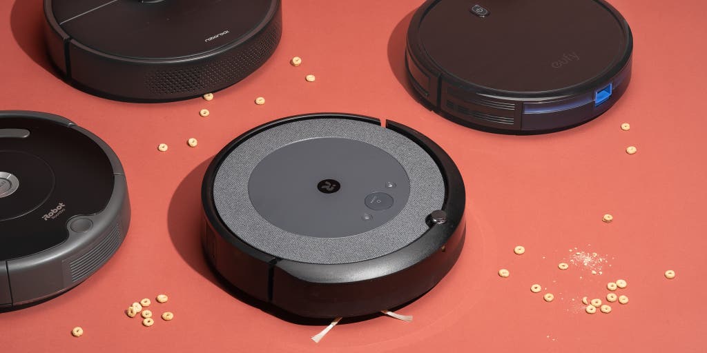 Robotic Vacuum Cleaners with Air Purifiers Voice Activated Assistants iRobot Roomba i7 vs Neato D7 Connected 2971