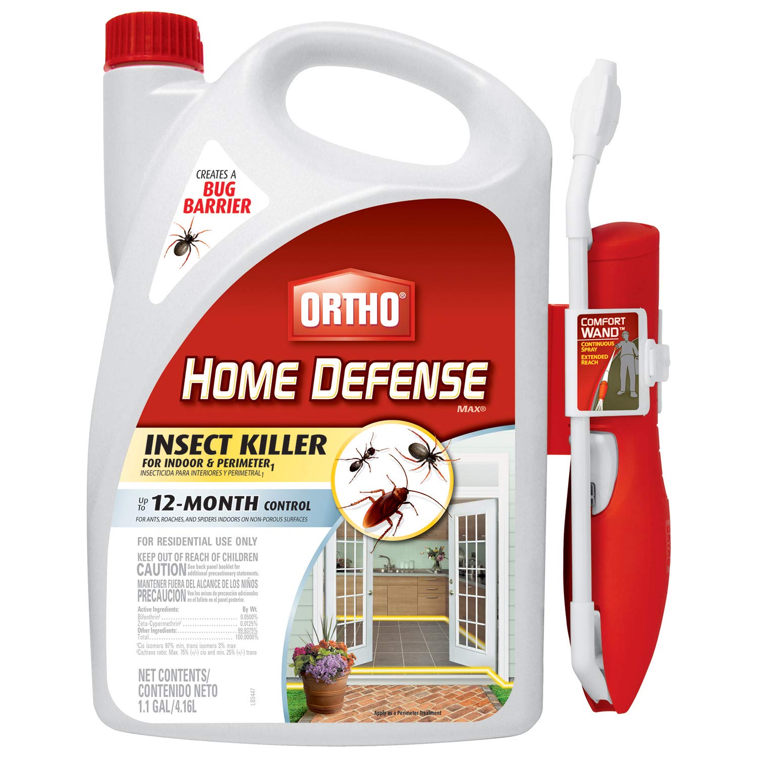 Best Lawn Bug Sprays Ortho Home Defense MAX vs. Raid Max Bug Barrier 7084
