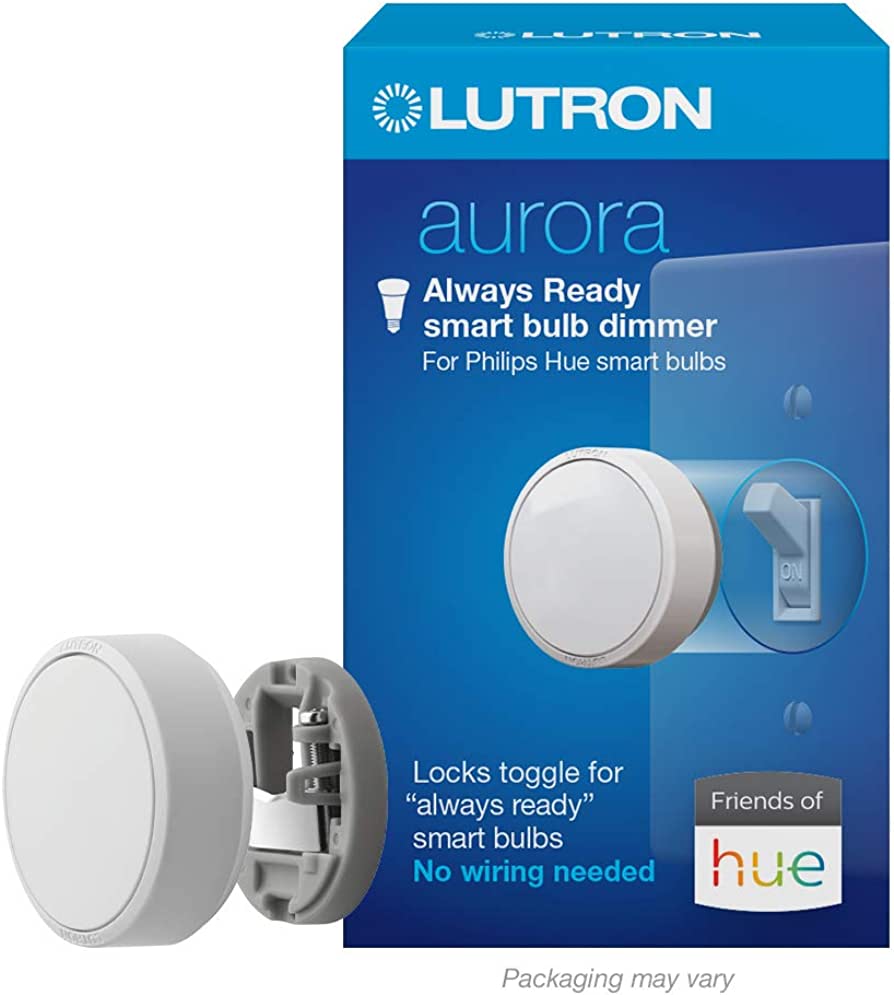 Best Outdoor Lighting Philips Hue White A19 LED Smart Bulb vs Lutron Caseta Wireless Smart Lighting Dimmer Switch 10525