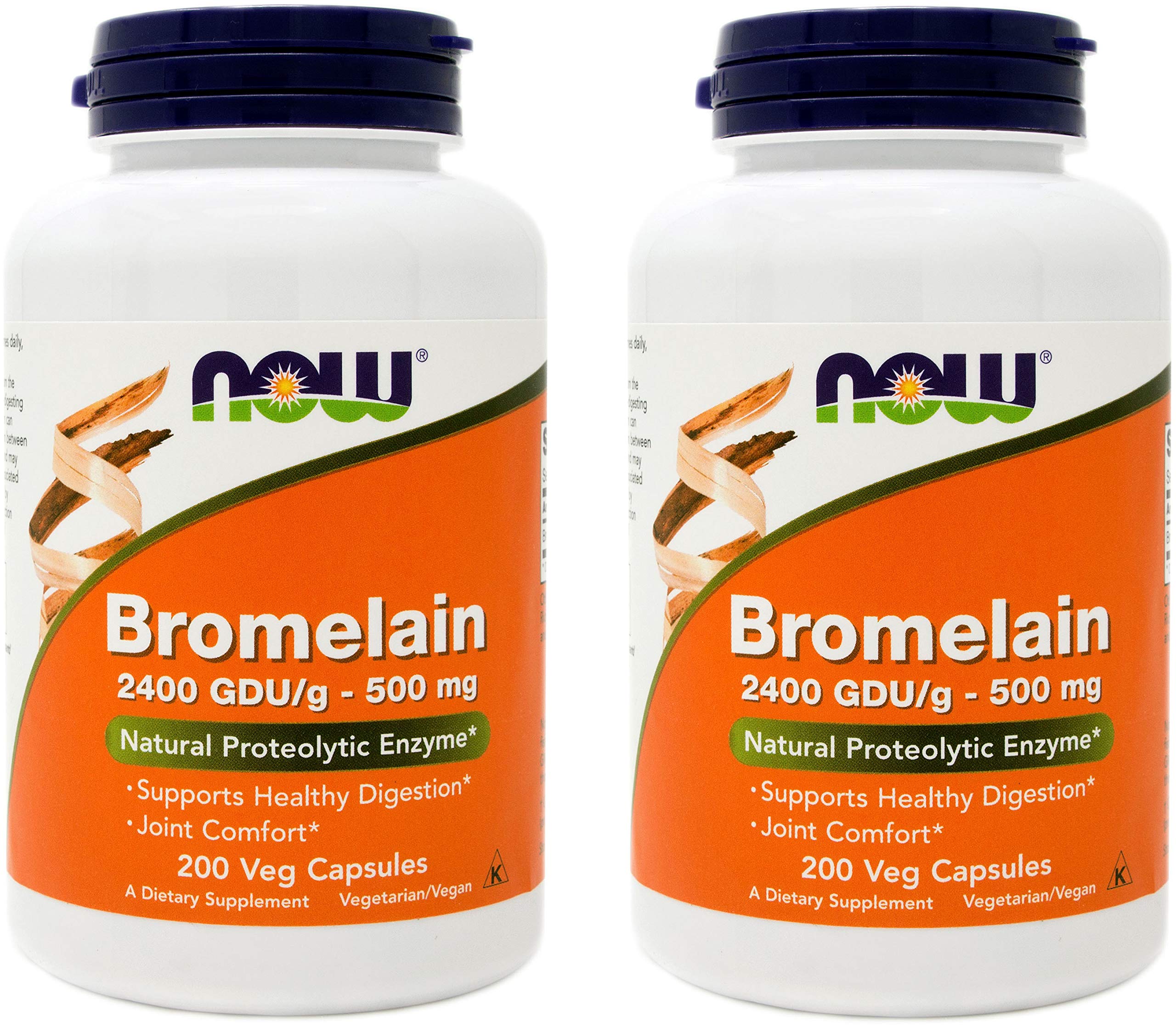Bromelain Supplements Natures Way vs Now Foods 9862