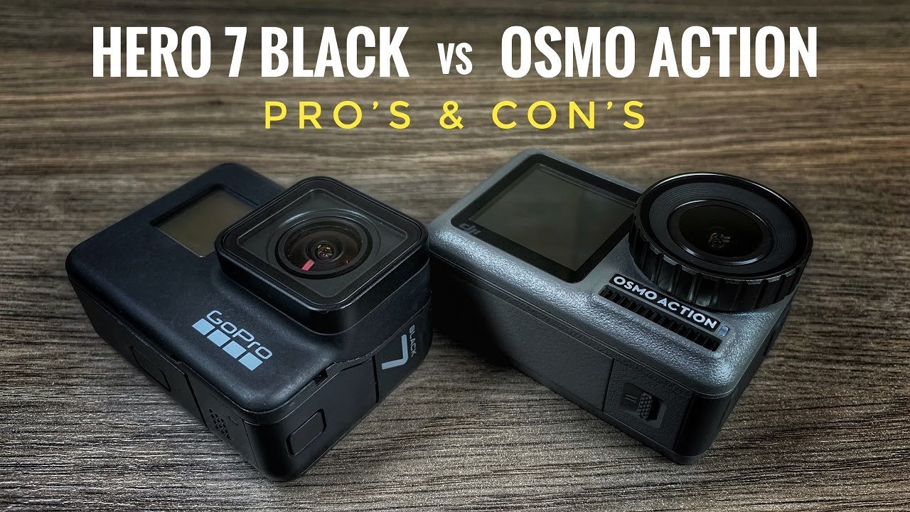 GoPro HERO7 Black vs DJI Osmo Action Product Comparison Pros Cons 10412