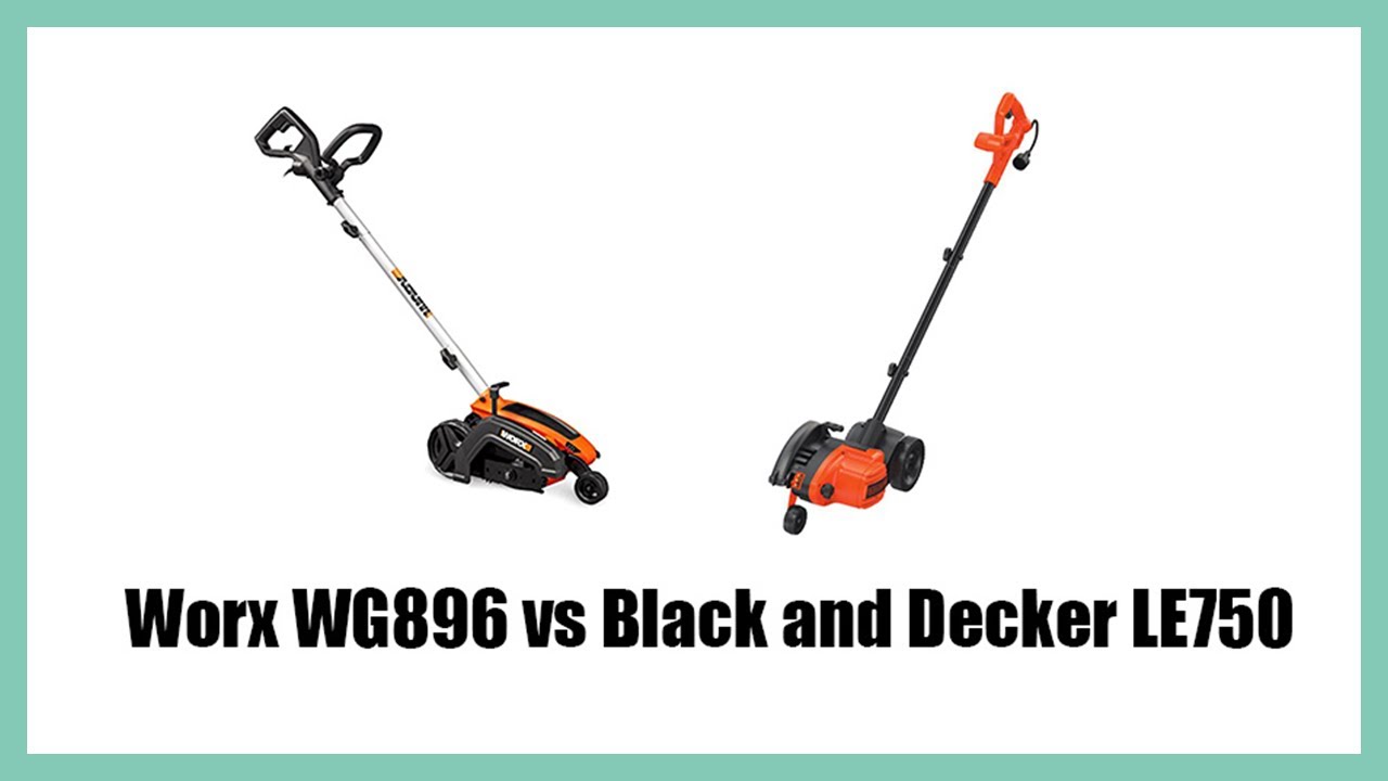 Best Edger Comparison Black Decker LE750 vs Worx WG163 13800